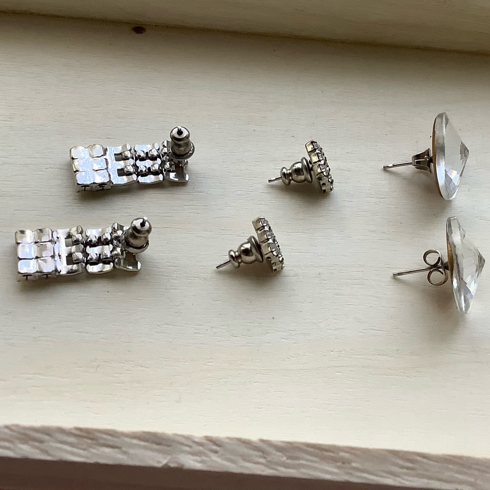New vintage Austrian Crystal earrings - Picture 10 of 12